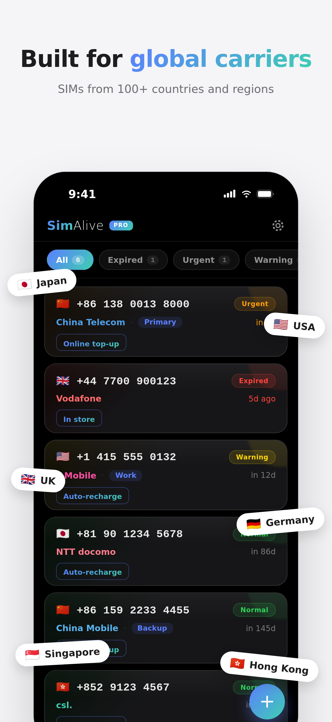 Built for global carriers